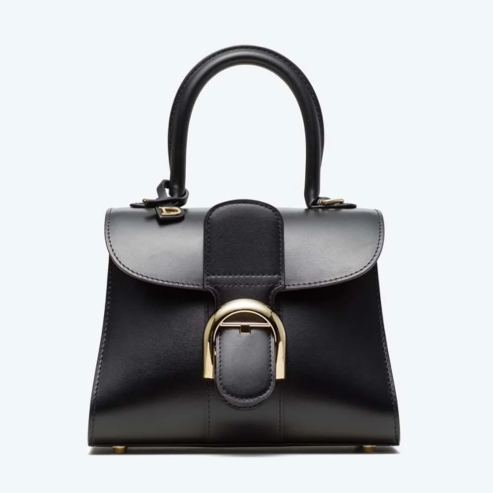 Delvaux Brillant Mini in Box Calf for Women in Black Delvaux Brillant Mini in Box Calf for Women in Black
