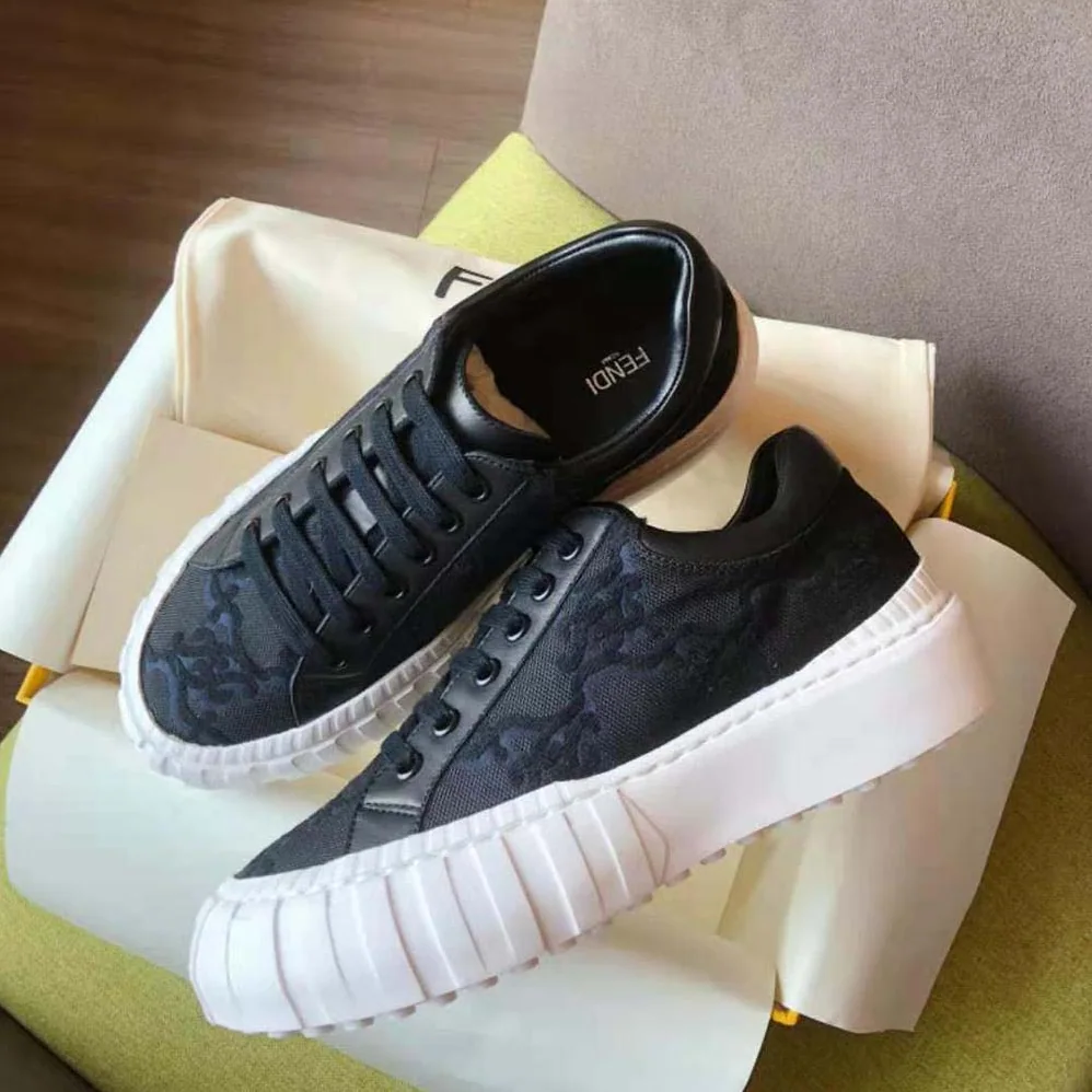 Fendi Force Black Fabric Low for Women in Top Sneakers Fendi Force Black Fabric Low for Women in Top Sneakers