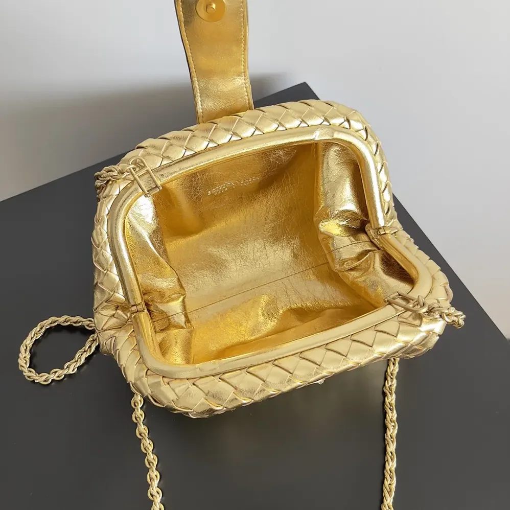 Bottega Veneta Small Lauren 1980 for Women in Gold