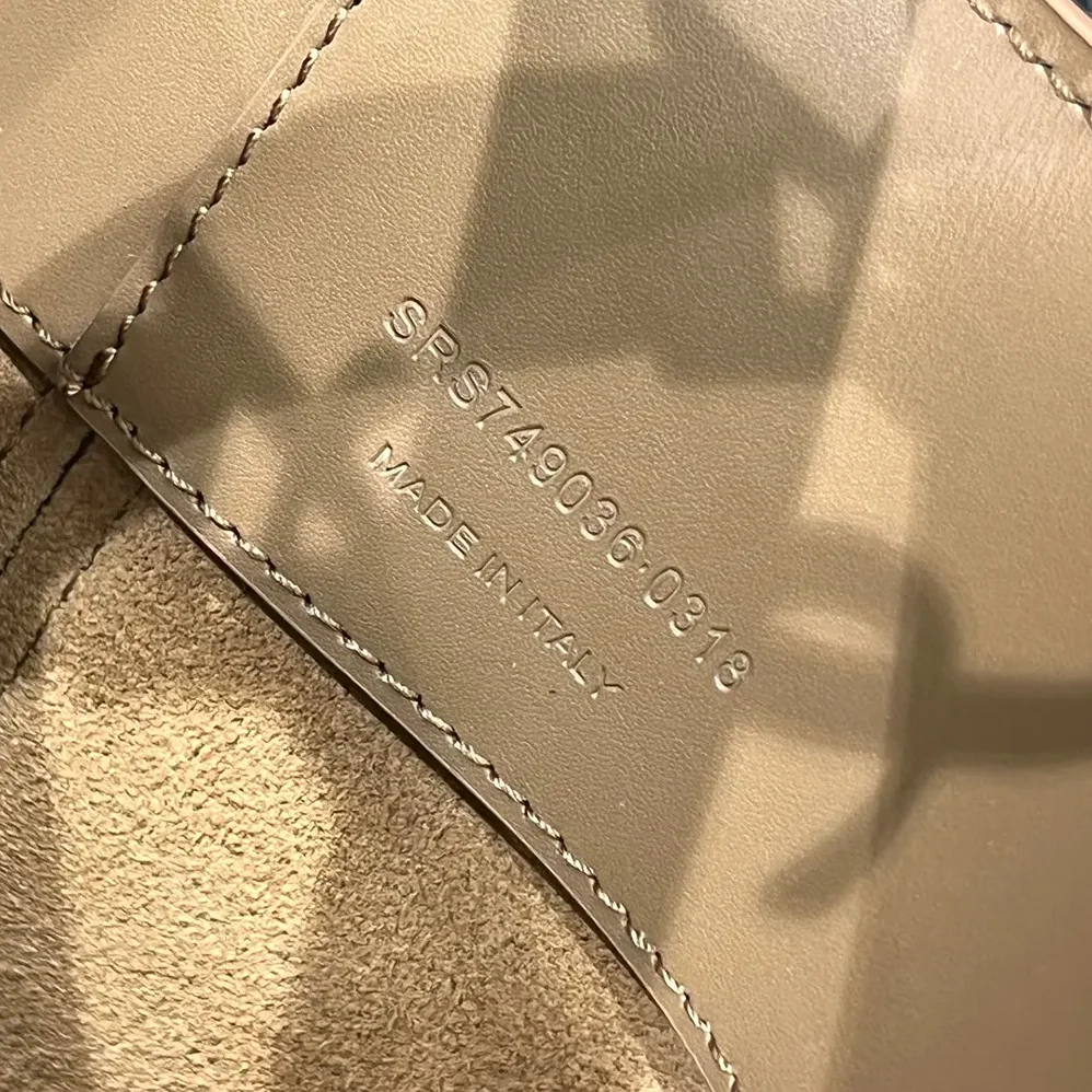 Saint Laurent YSL Le 37 Mini in Shiny Leather for Women in Brown