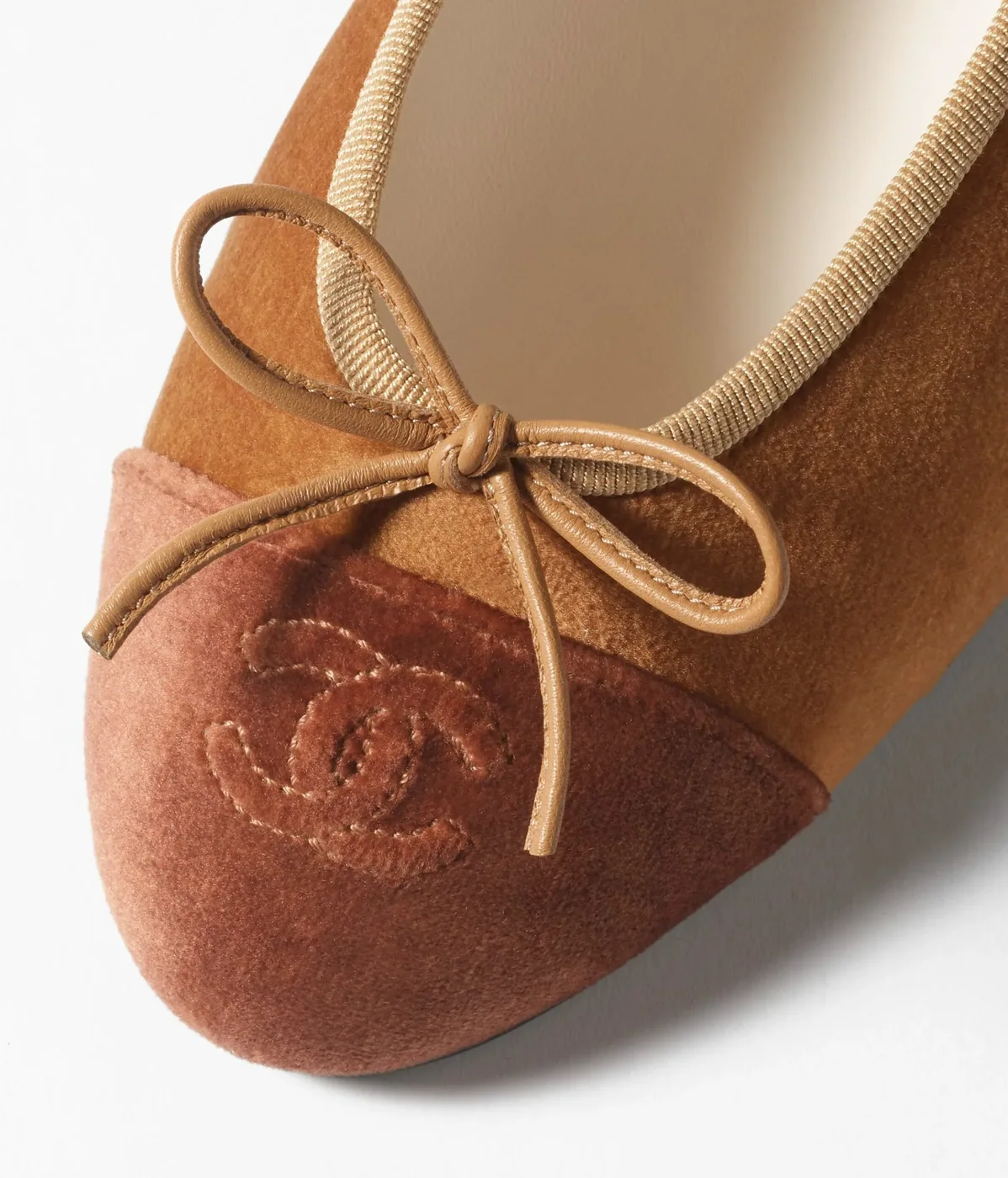 Chanel Ballet Flats Brown NZA09