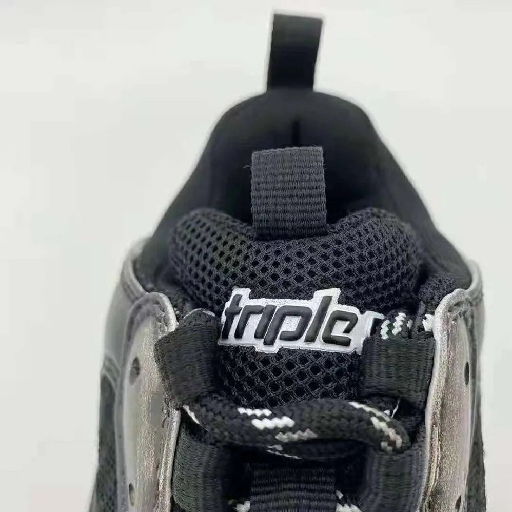 Balenciaga Triple S Faded Sneaker in Black for Women