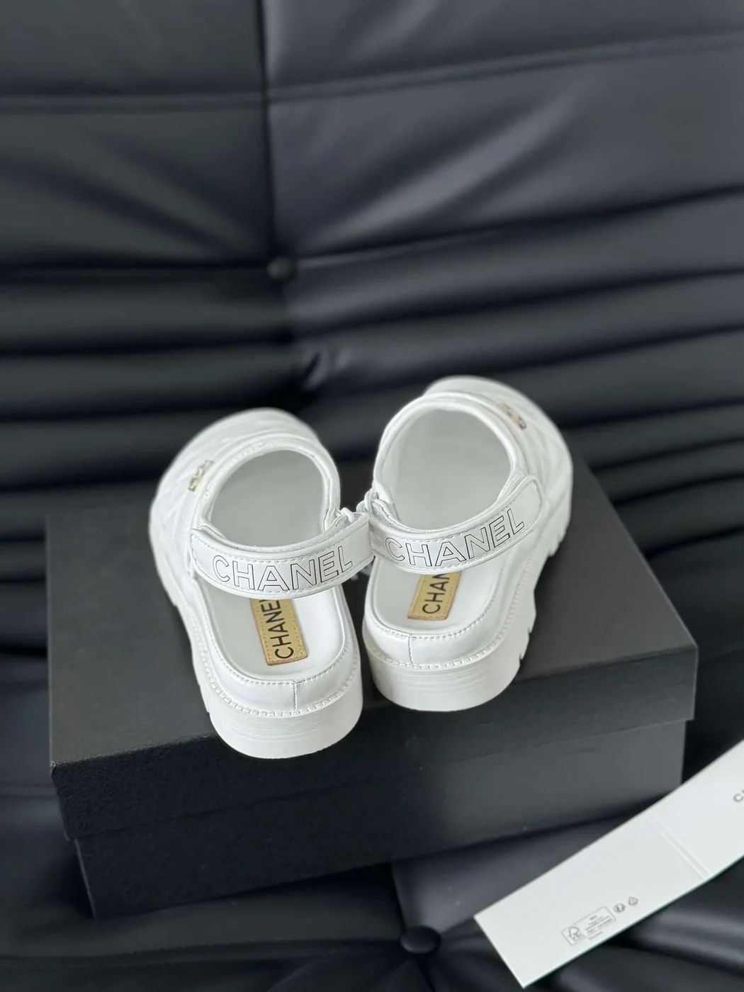 Chanel Velcro Sandal White Chanel Velcro Sandal White