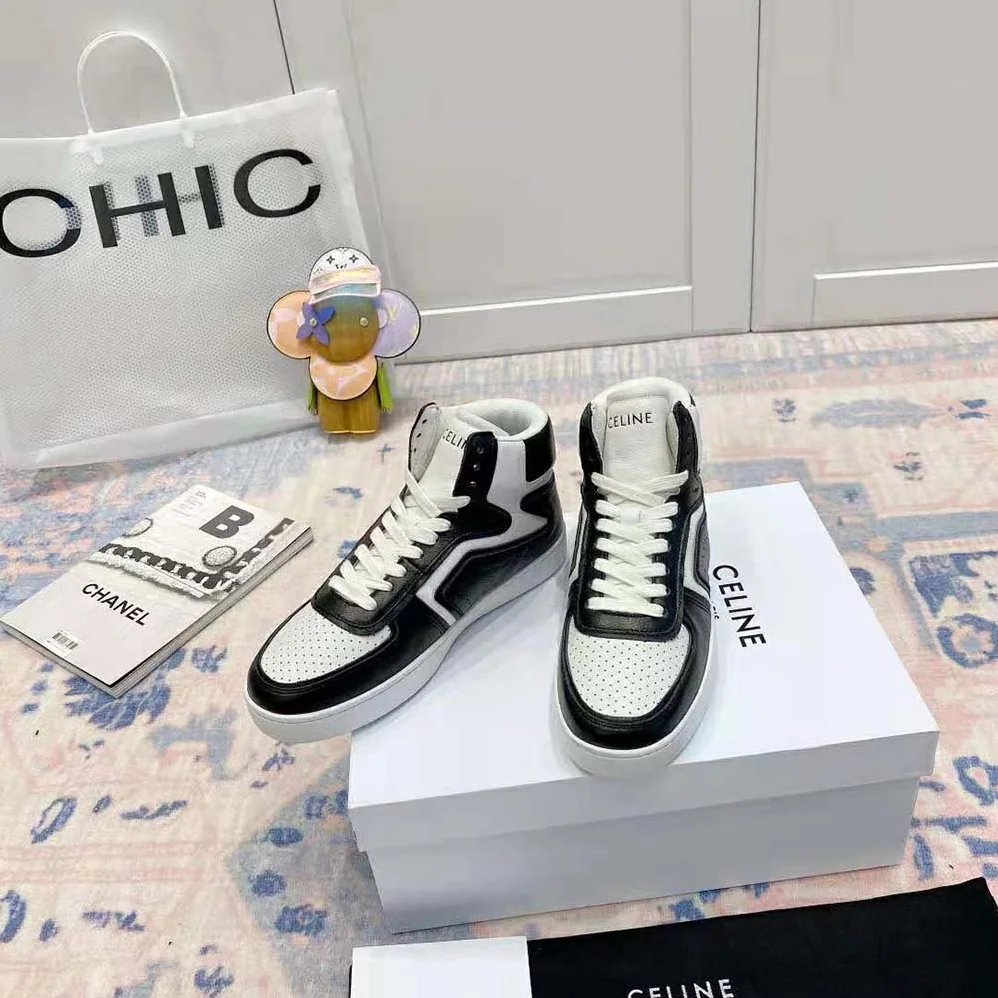 Celine Z Trainer CT-01 High Top Sneaker in Calfskin for Women in Black