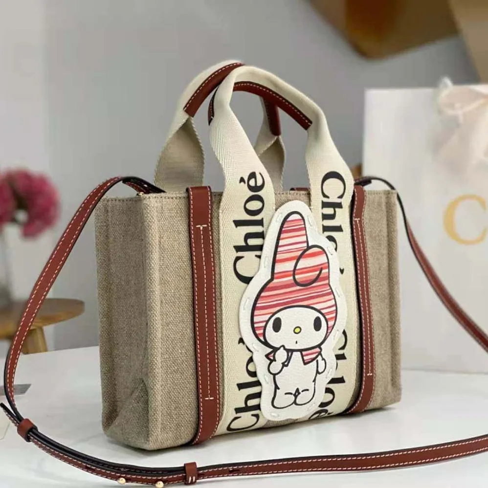 Chloe My Melody for Chloé Small Woody Tote Bag for Women Chloe My Melody for Chloé Small Woody Tote Bag for Women