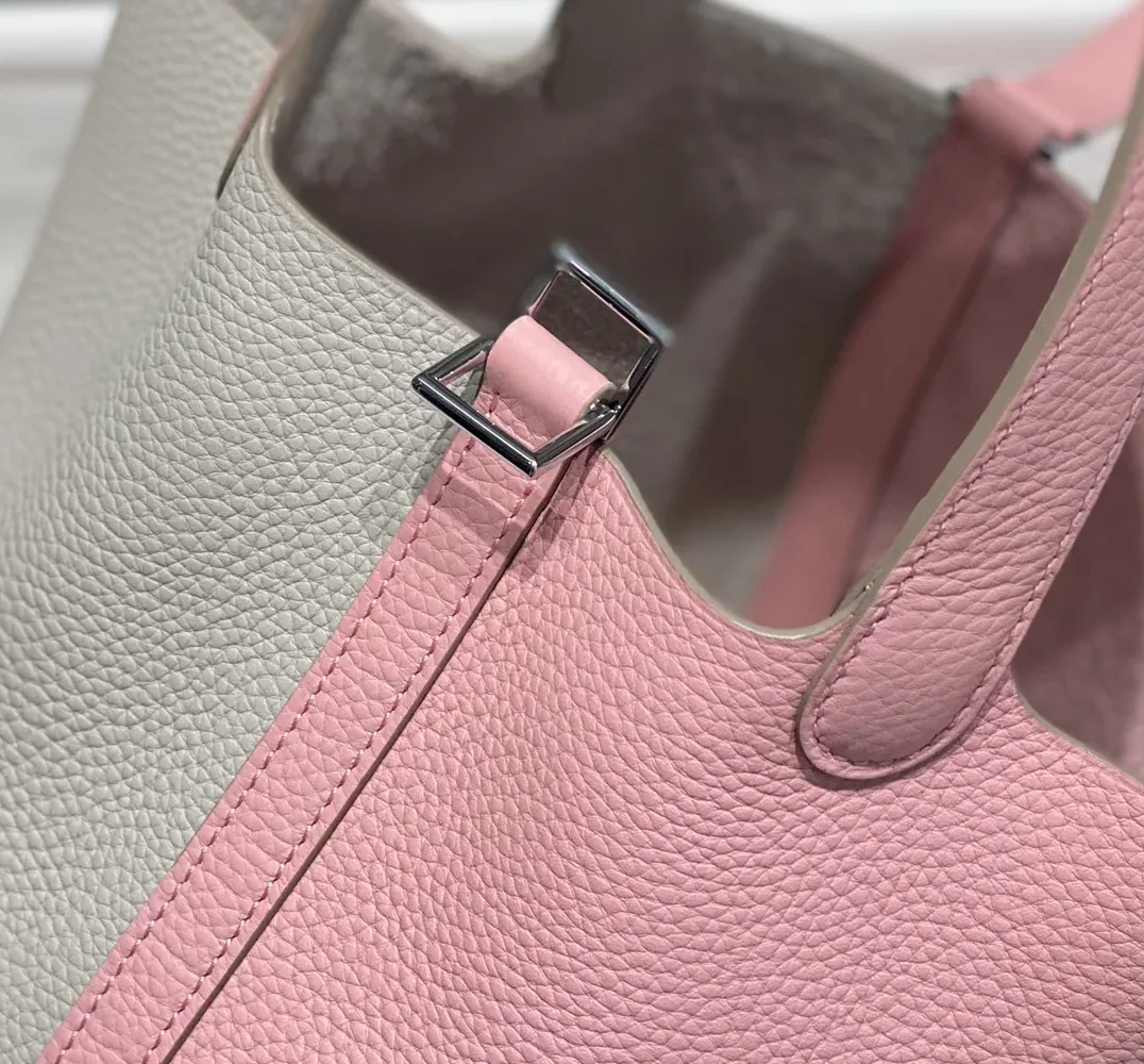 Hermes Picotin Lock 18 Bag Grey in Pink / Hermes Picotin Lock 18 Bag Grey in Pink /