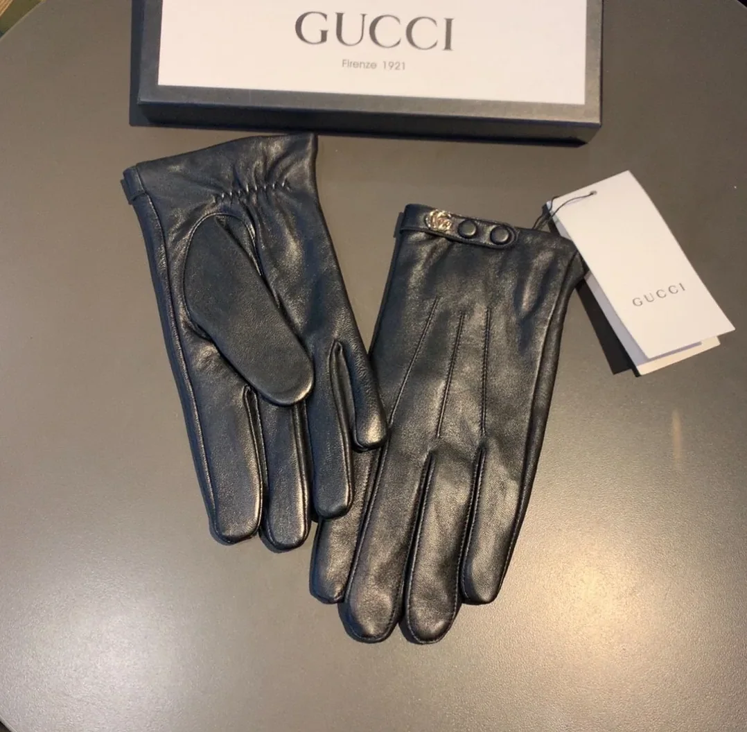 Gucci Gloves With Double G Motif In Black