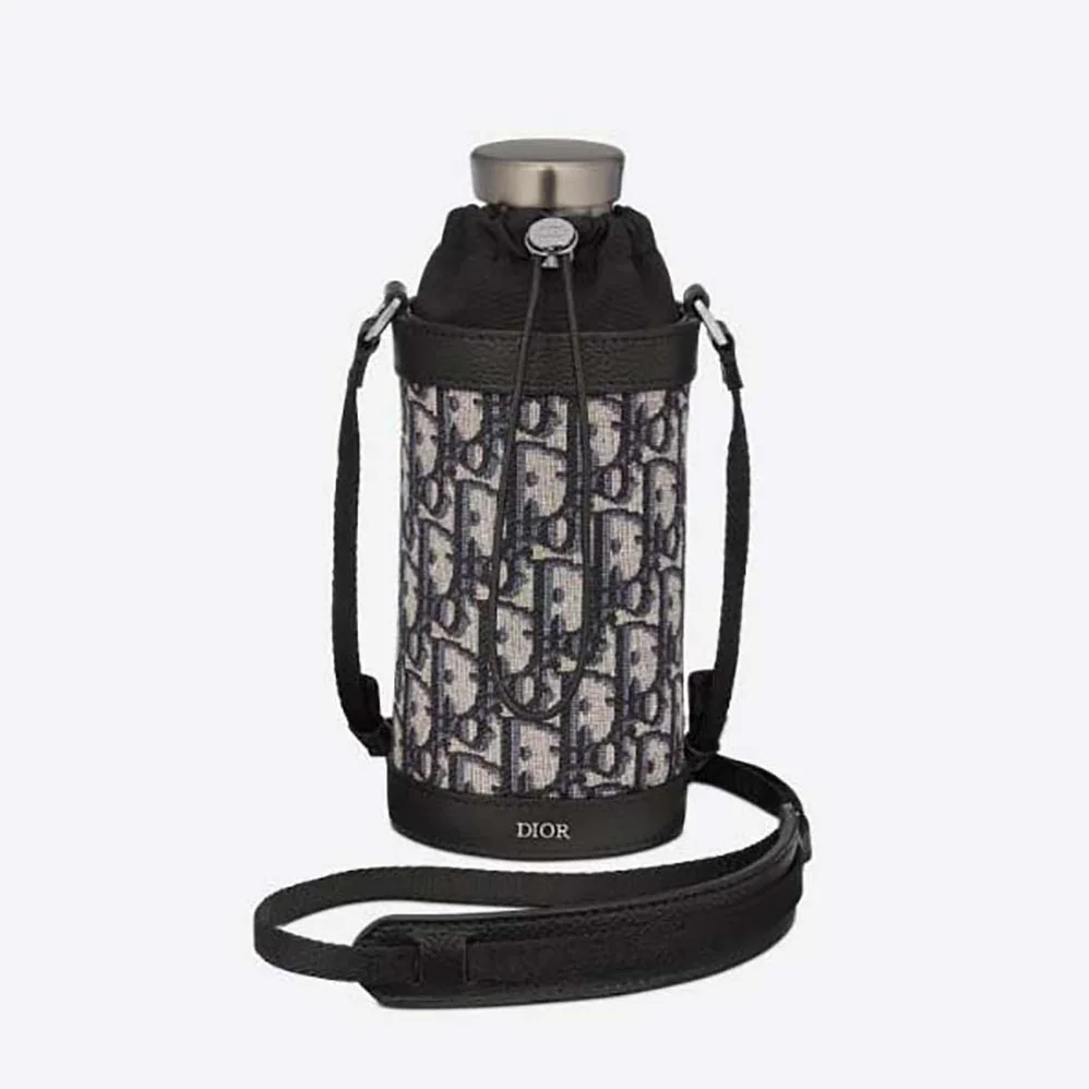 Dior Aqua Bottle and Bottle Holder with Shoulder Strap for Men Dior Aqua Bottle and Bottle Holder with Shoulder Strap for Men