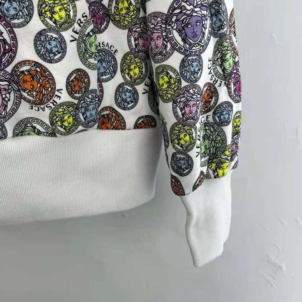 Versace Medusa Amplified Print Cotton Hoodie for Women