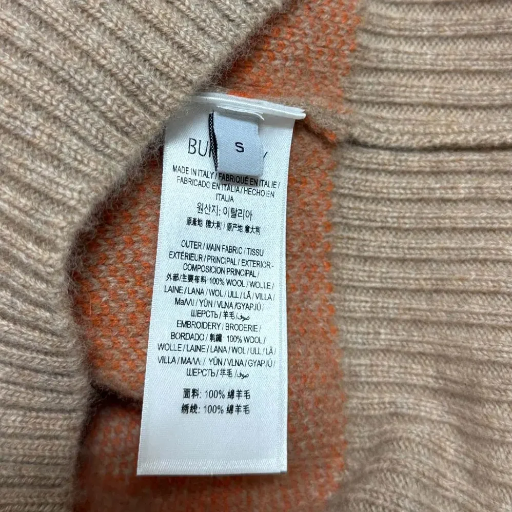 Burberry Cropped Fox Wool Sweater for Men