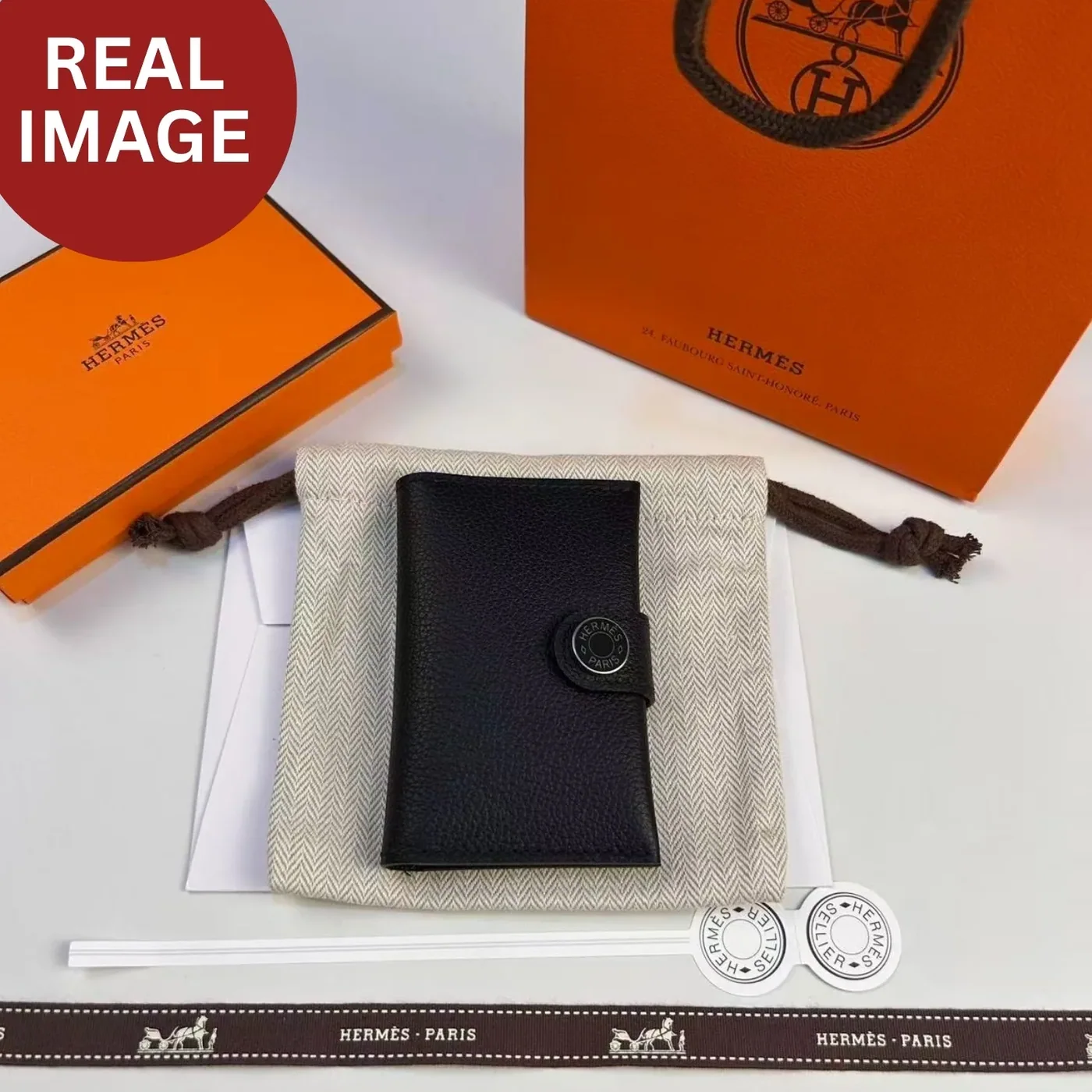 Hermes R.M.S Card Holder Noir /