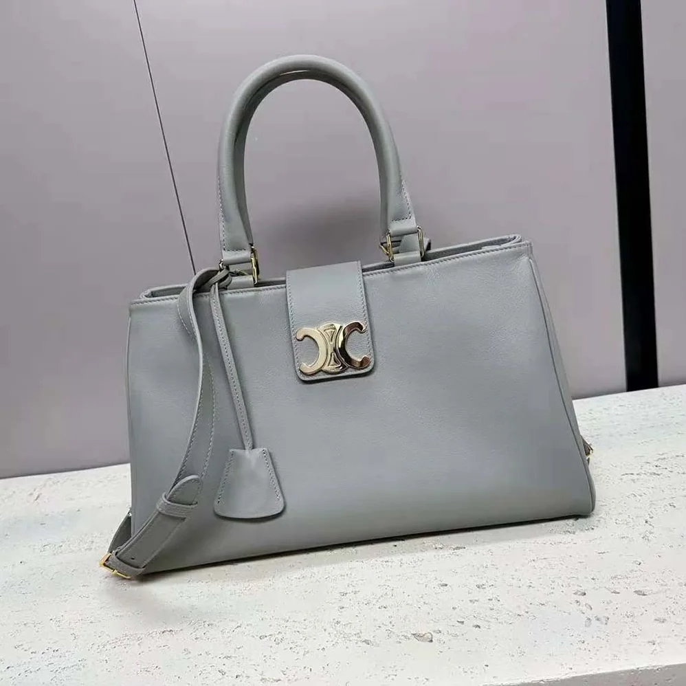 Celine Medium Appoline Bag in Supple Calfskin for Women in Gray Celine Medium Appoline Bag in Supple Calfskin for Women in Gray