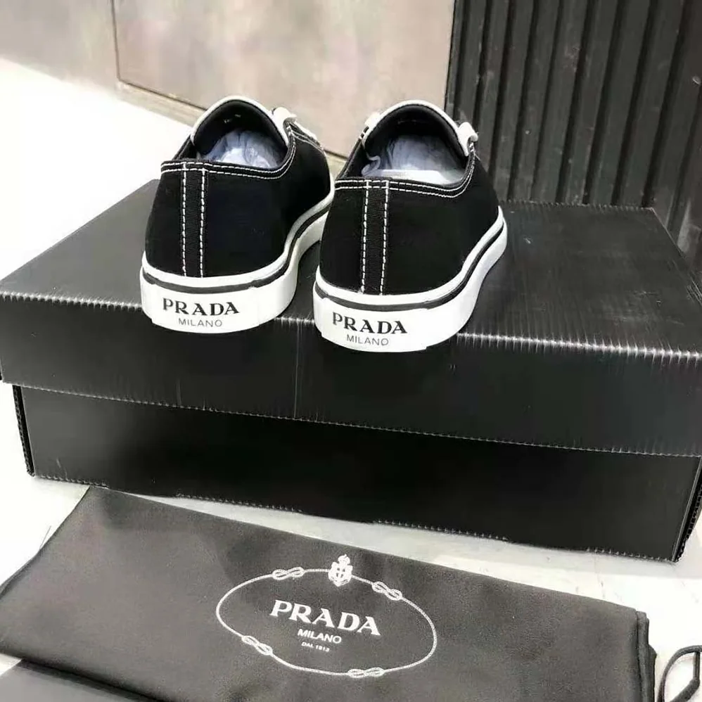 Prada Synthesis Sneakers in 25mm Heel for Women in Black