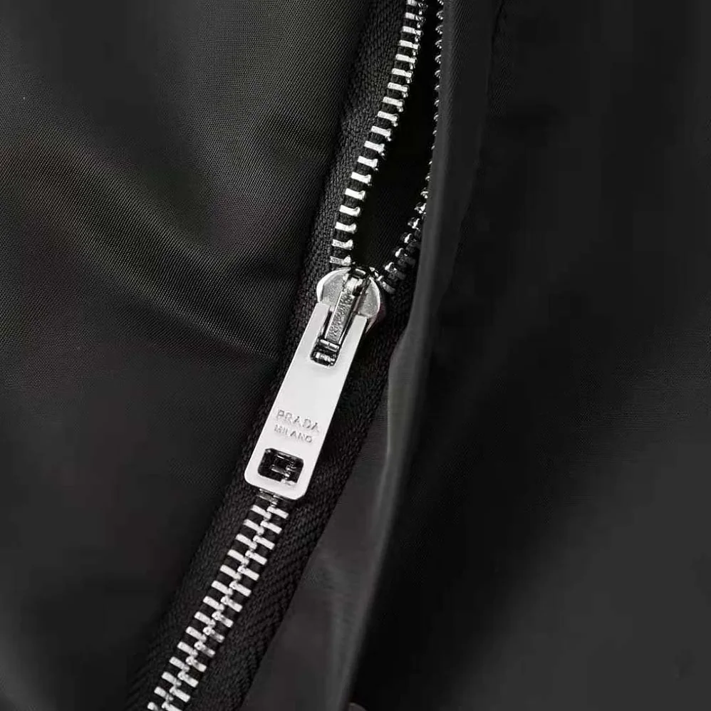 Prada Re-Nylon Blouson Jacket for Men in Black Prada Re-Nylon Blouson Jacket for Men in Black