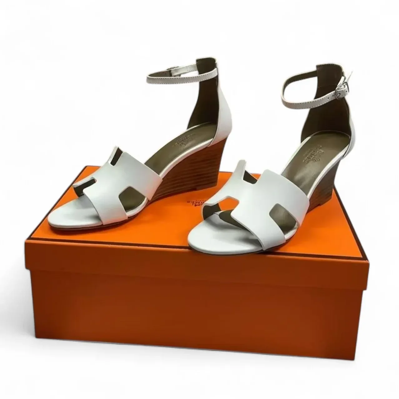 Hermes Legend Sandal White , Shoes for Women
