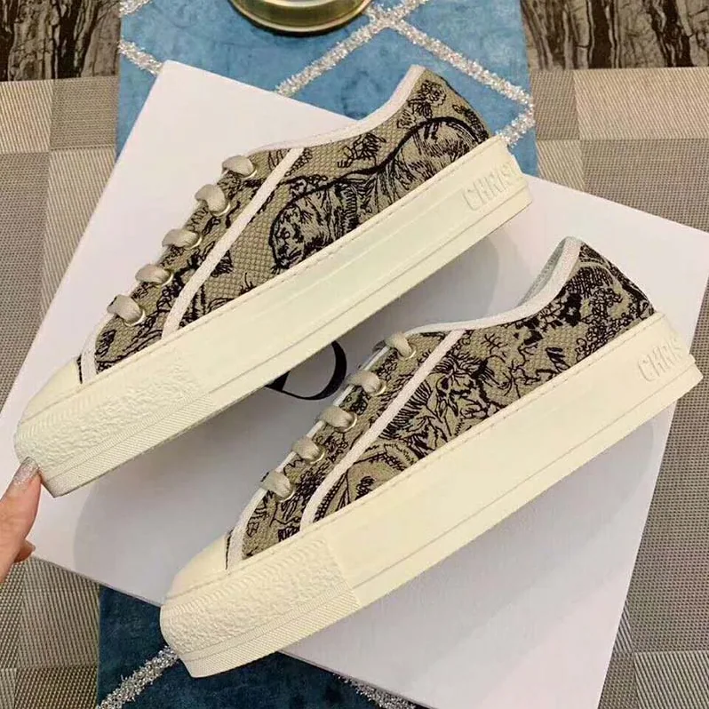 Dior Walk'n'Dior Sneaker Embroidered With Toile De Jouy for Women
