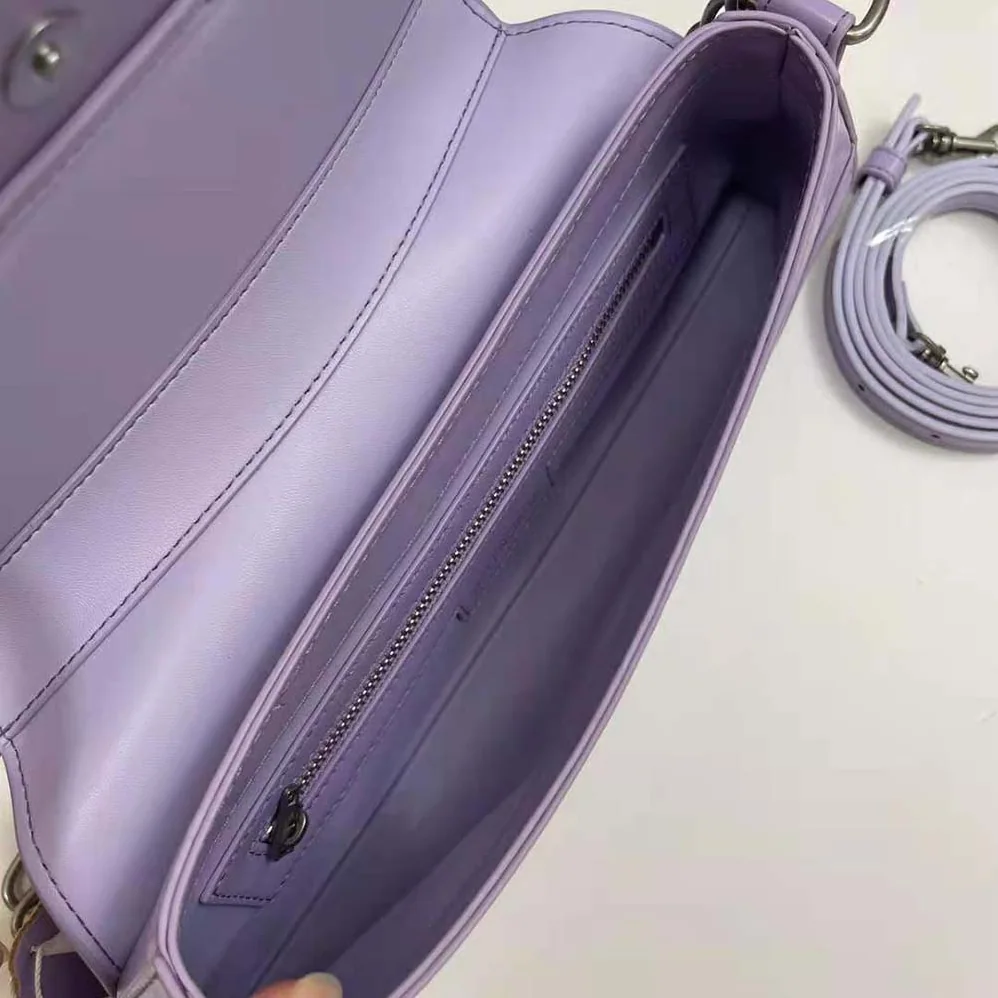 Balenciaga Lindsay Small Shoulder Bag With Strap in Light Purple Shiny Smooth Calfskin for Women Balenciaga Lindsay Small Shoulder Bag With Strap in Light Purple Shiny Smooth Calfskin for Women