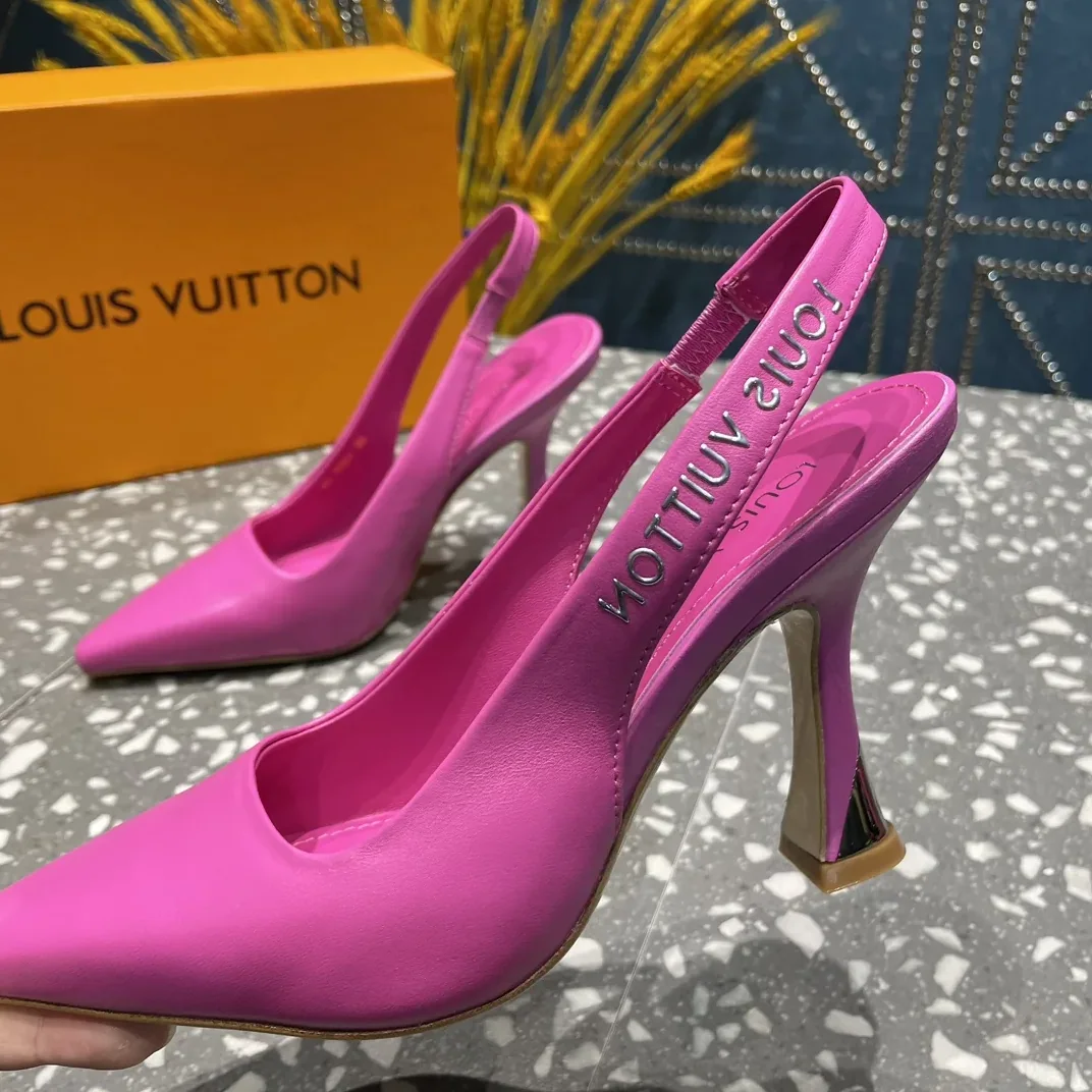 Louis Vuitton Sparkle Slingback Pump Pink Louis Vuitton Sparkle Slingback Pump Pink