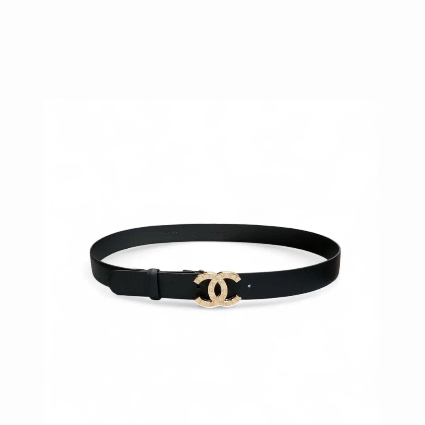 Chanel Belt With Double C Buckle Black for Women