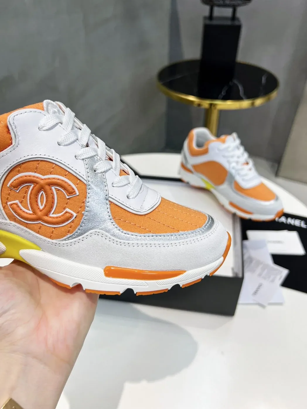 Chanel Sneakers Orange