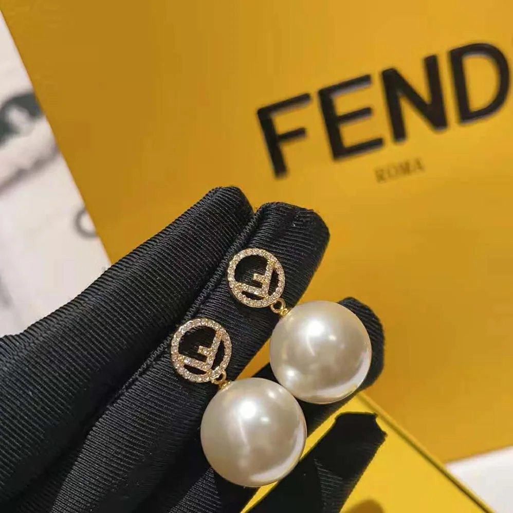 Fendi F Is Fendi Earrings Gold for Women