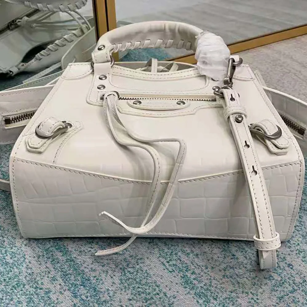 Balenciaga Neo Classic Mini Top Handle Bag for Women in White
