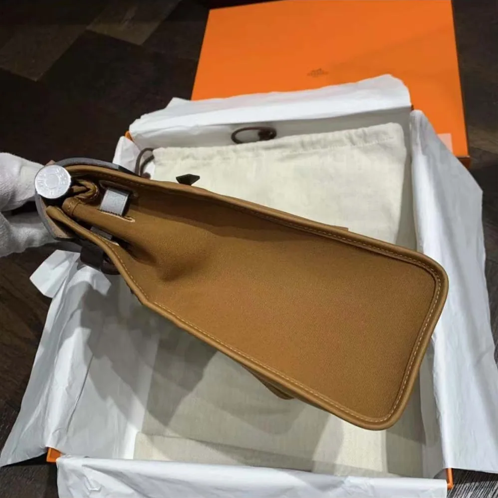 Hermes Herbag Zip 31 Bag for Women in Brown/Black Hermes Herbag Zip 31 Bag for Women in Brown/Black