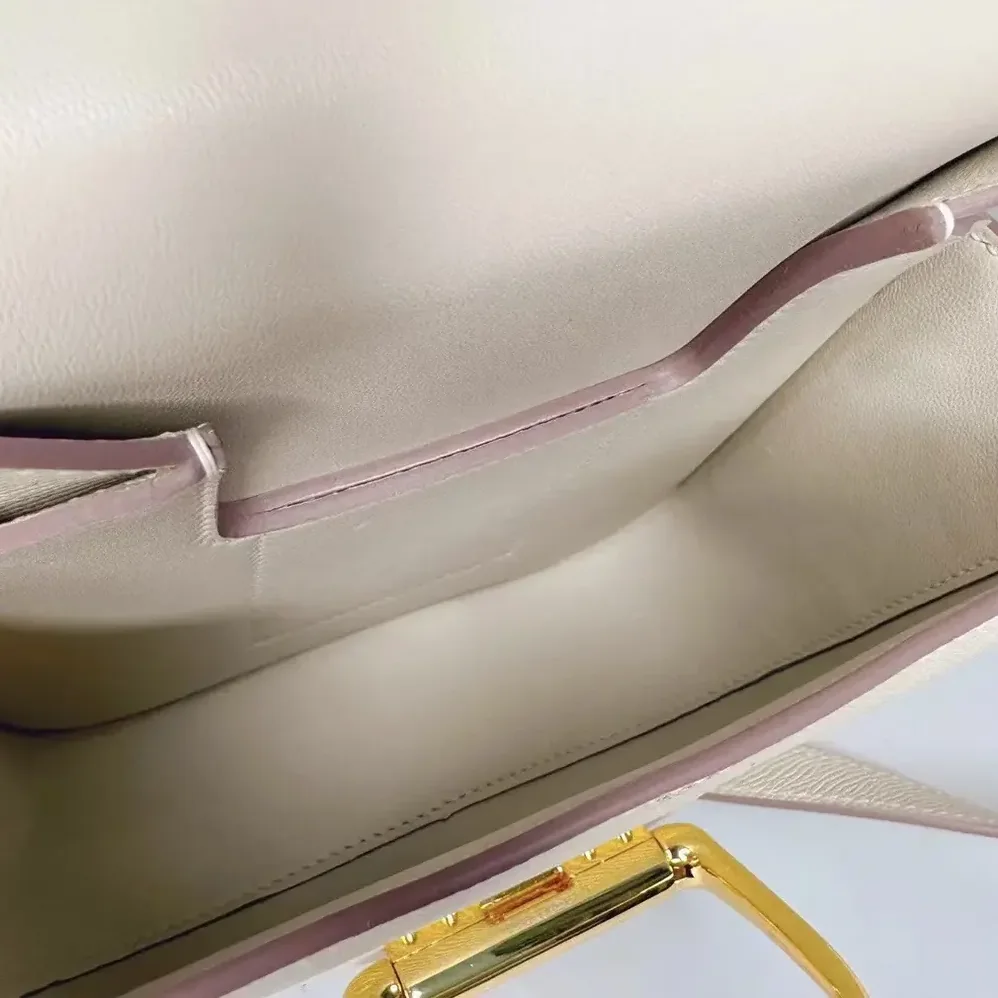 Hermes Della Cavalleria Mini Bag Epsom Leather for Women in White/Gold Hermes Della Cavalleria Mini Bag Epsom Leather for Women in White/Gold