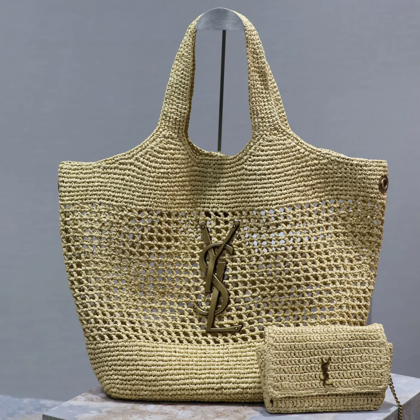 Saint Laurent YSL Icare in Raffia for Women Saint Laurent YSL Icare in Raffia for Women