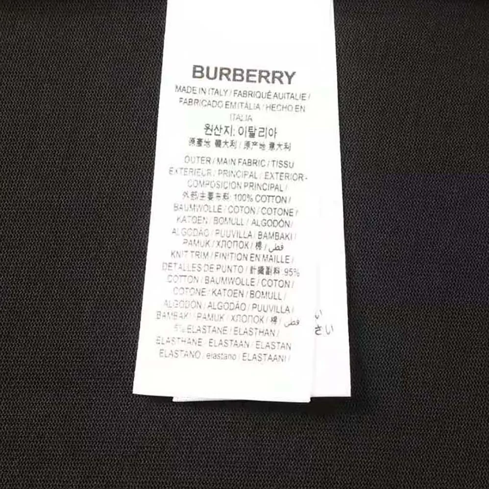 Burberry Logo Print Cotton Oversized T-shirt for Men in Black