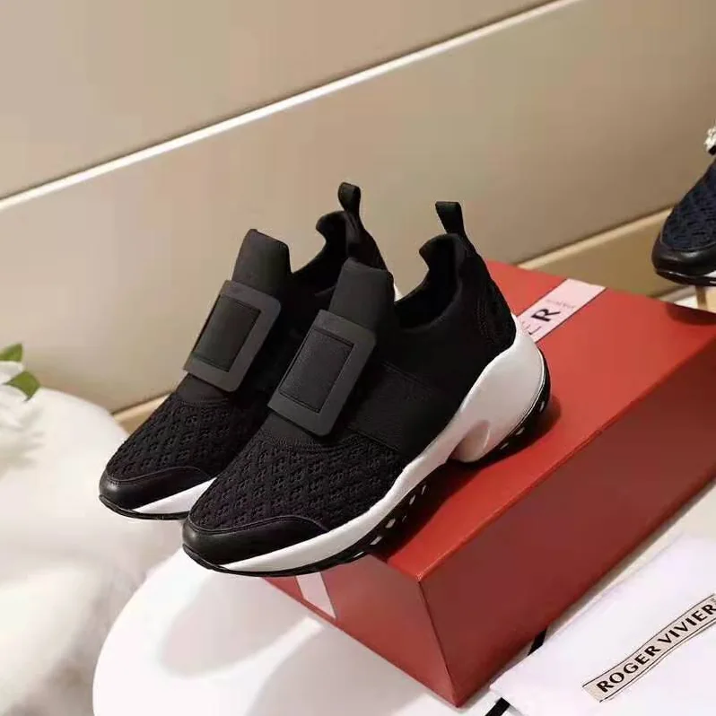 Roger Vivier Viv' Run Sneakers for Women in Black Roger Vivier Viv' Run Sneakers for Women in Black