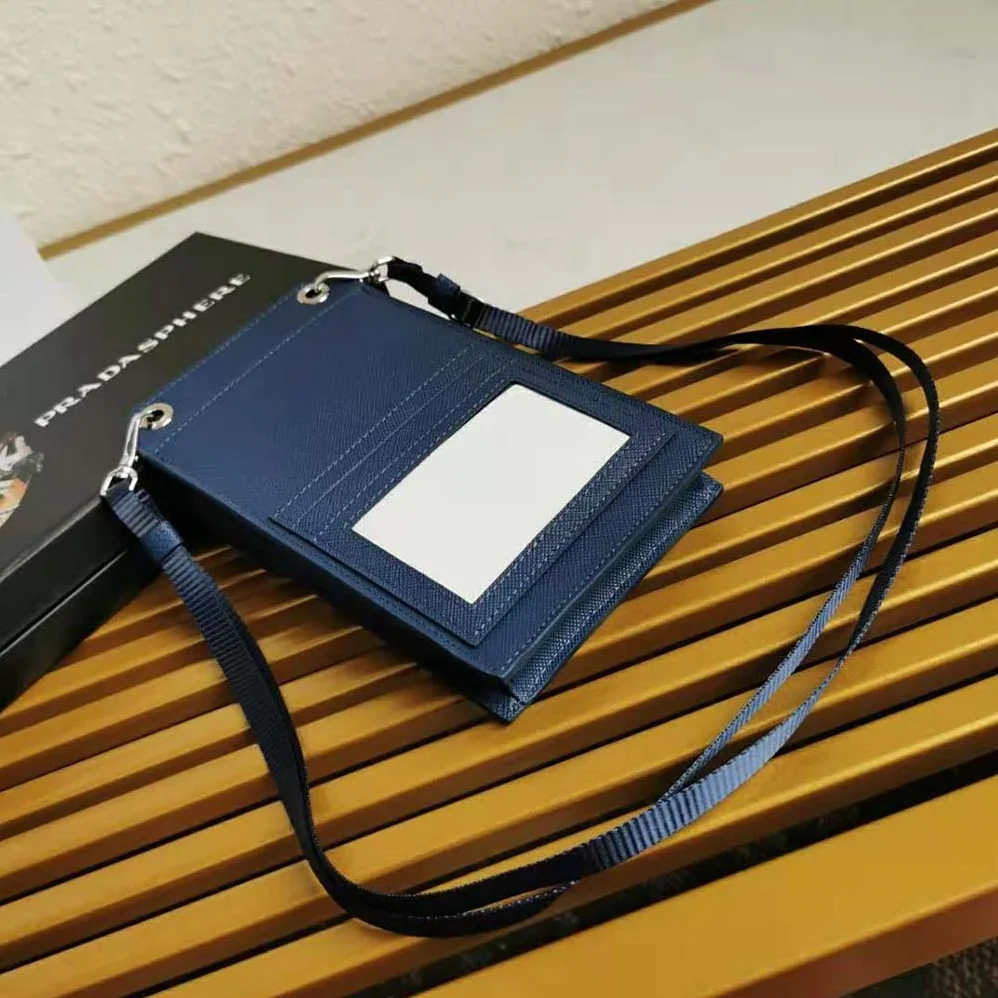 Prada Saffiano Leather Smartphone Case for Men in Navy Prada Saffiano Leather Smartphone Case for Men in Navy