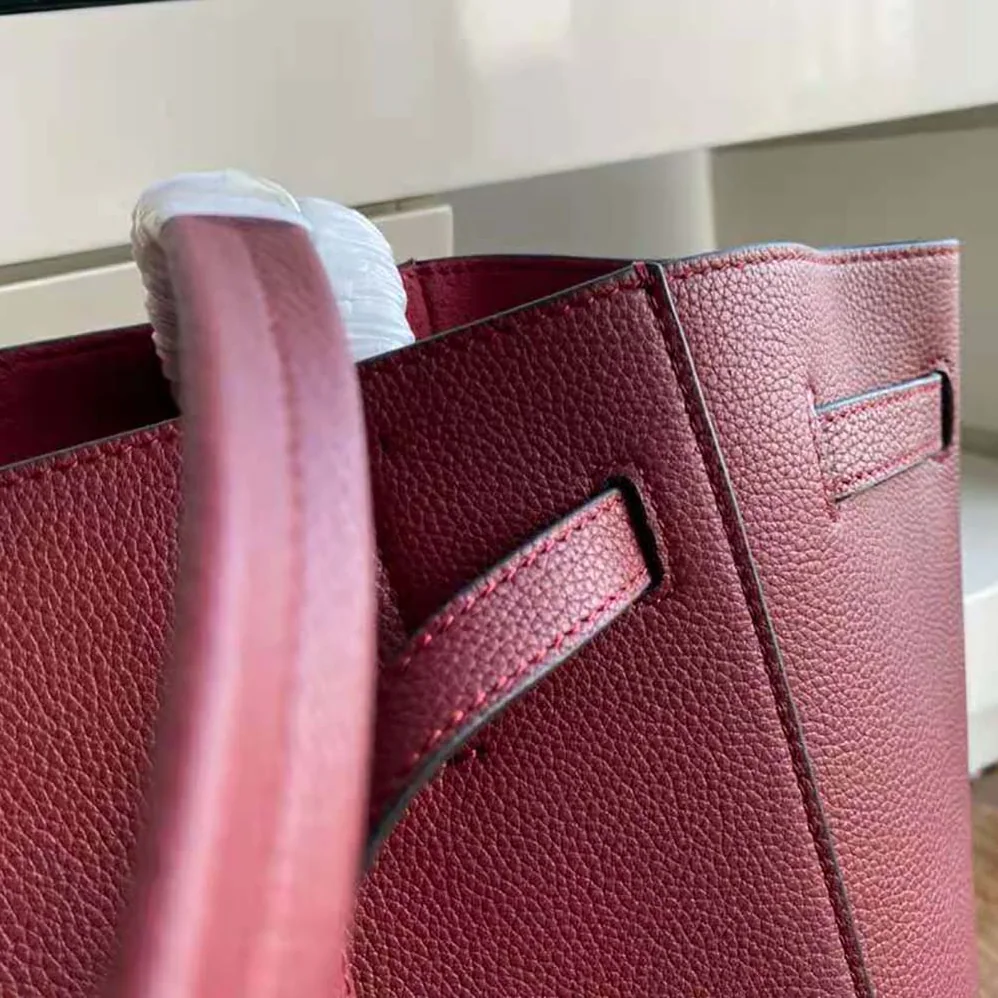 Celine Small Cabas Phantom in Soft Grained Calfskin for Women in Maroon Celine Small Cabas Phantom in Soft Grained Calfskin for Women in Maroon