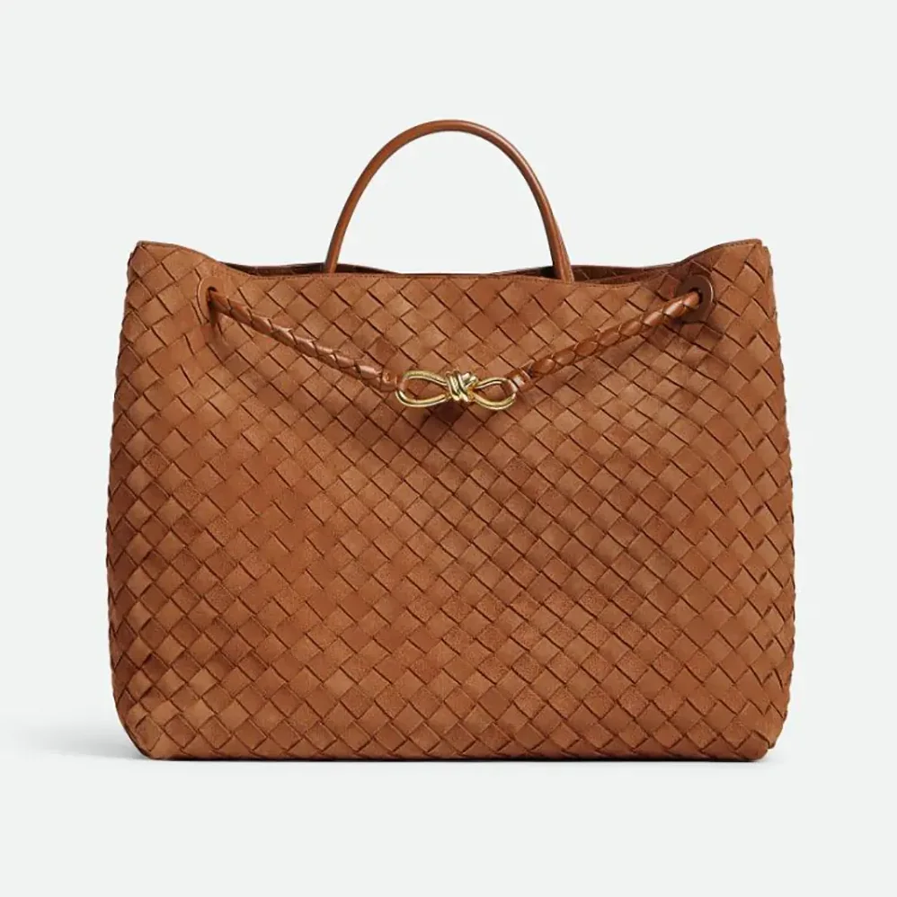 Bottega Veneta Large Andiamo for Women in Brown Bottega Veneta Large Andiamo for Women in Brown