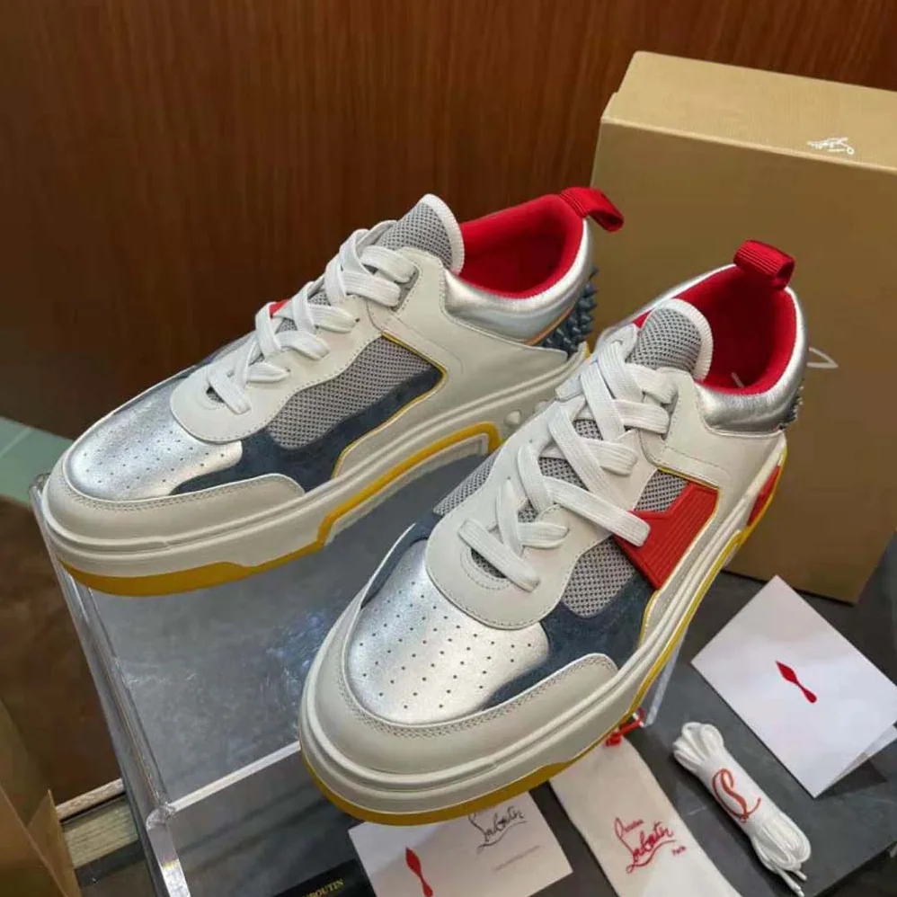 Christian Louboutin Astroloubi in Calf Leather for Unisex in Yellow Christian Louboutin Astroloubi in Calf Leather for Unisex in Yellow