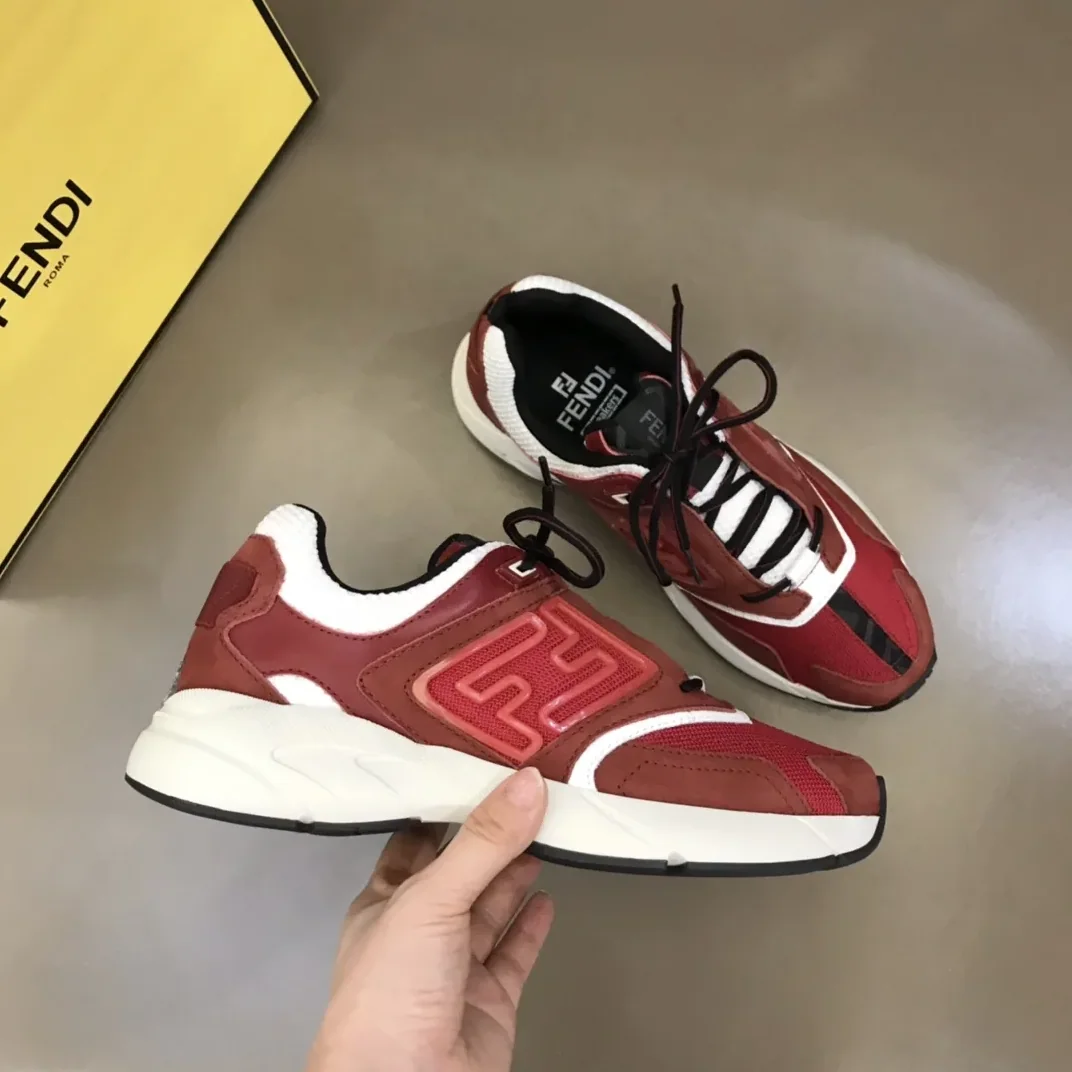 FD Fendi Faster Trainers Sneakers Burgundy 7E1555AKX6F1ICI FD Fendi Faster Trainers Sneakers Burgundy 7E1555AKX6F1ICI
