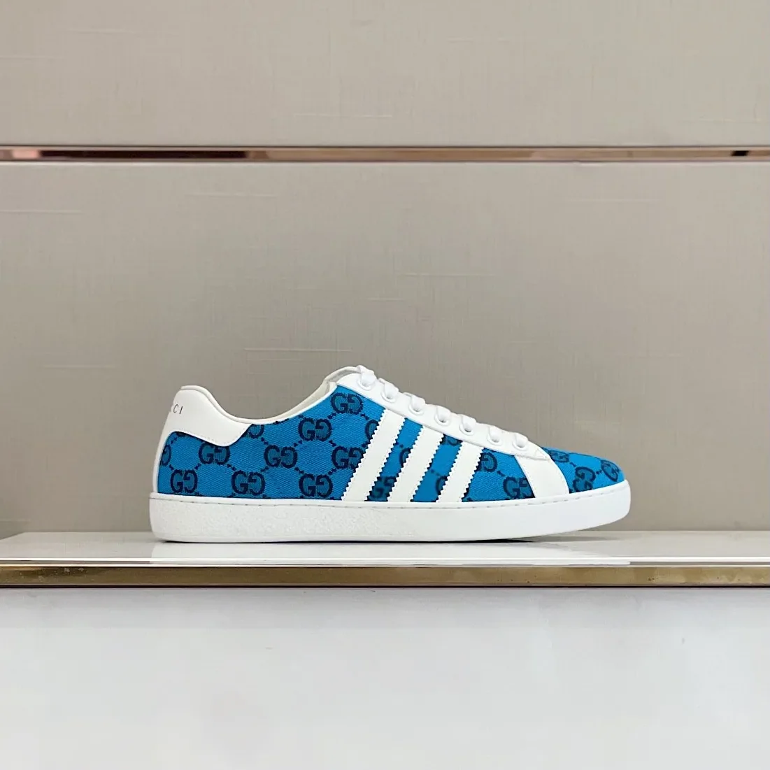 Gucci x Adidas GG Sneakers Light Blue for Men
