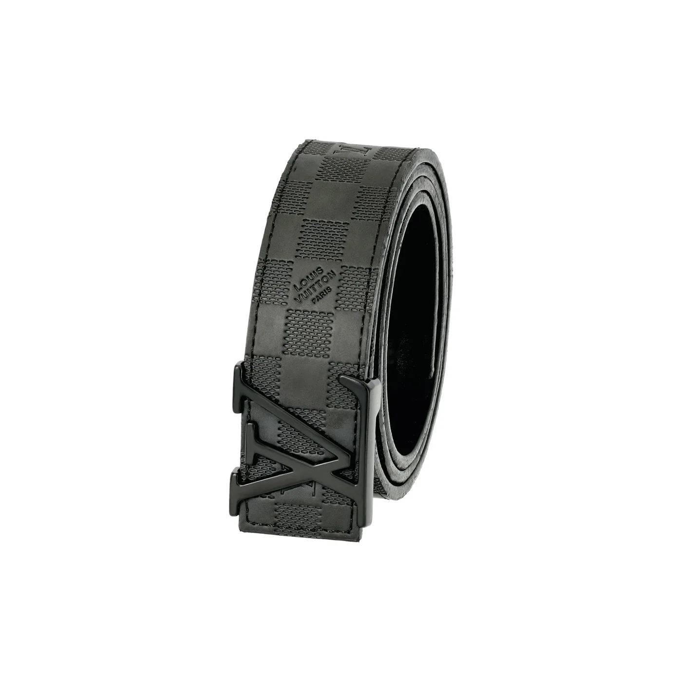 Black Damier Leather Belt