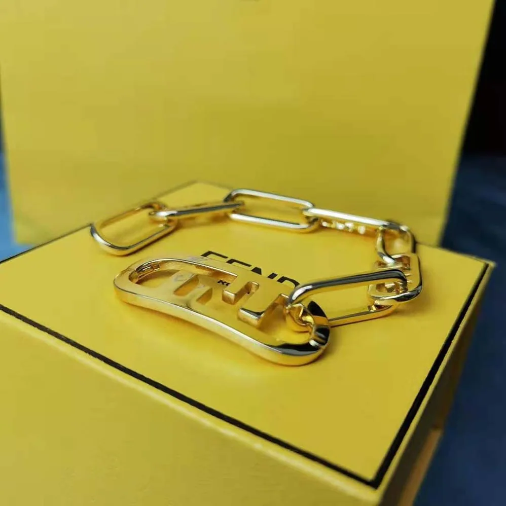 Fendi Olock Bracelet Gold for Women in Colored Fendi Olock Bracelet Gold for Women in Colored