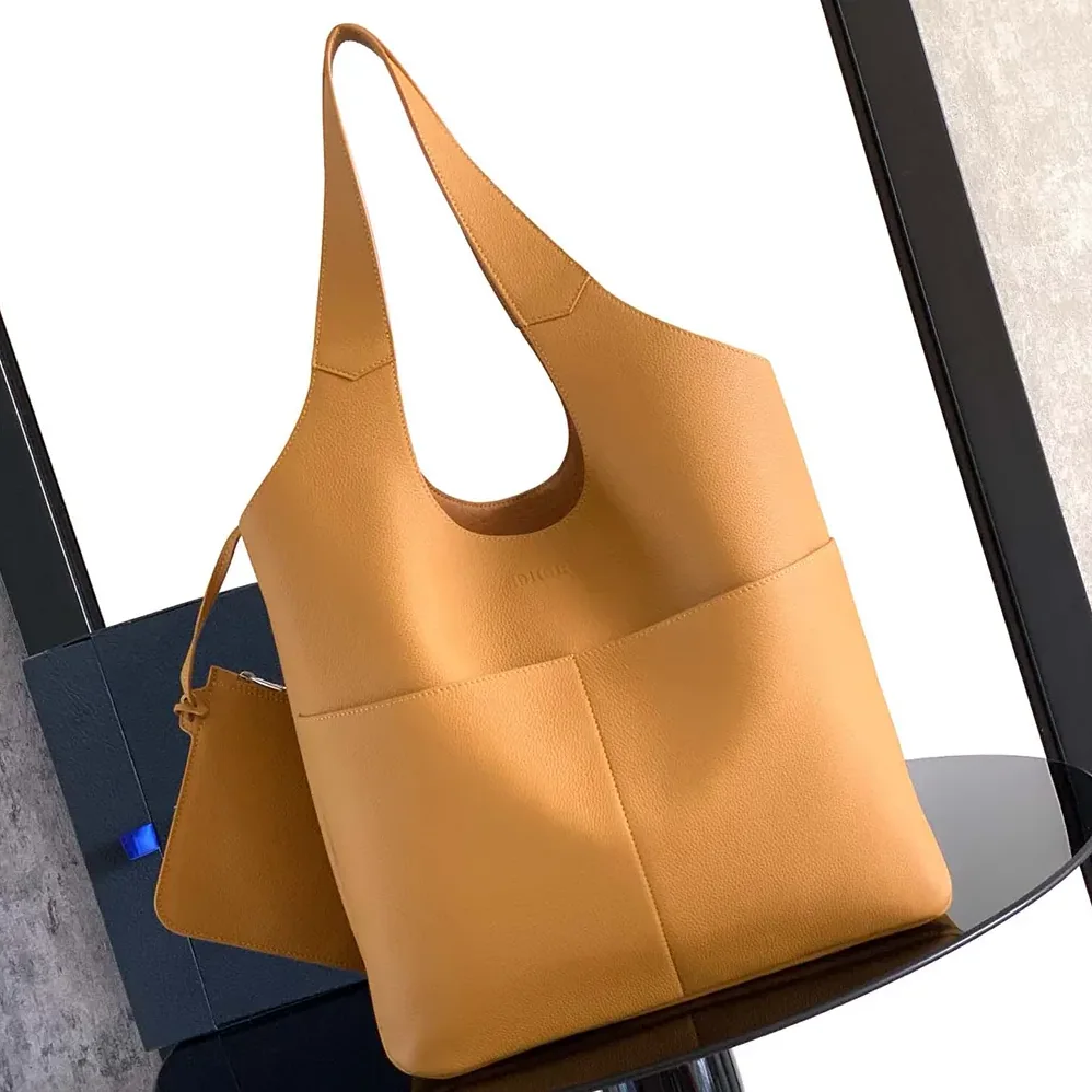 Dior Privé Tote Bag Brown Dior Icons Calfskin for Unisex