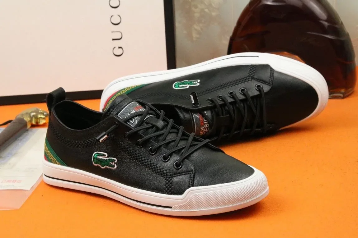 Gucci Sneaker Loafer With Embroidered Crocodile Black for Men