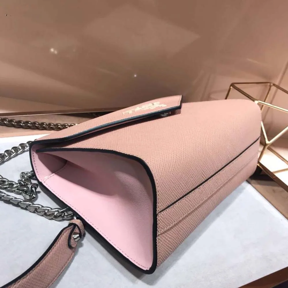 Prada Monochrome Saffiano Leather Bag for Women in Pink Prada Monochrome Saffiano Leather Bag for Women in Pink