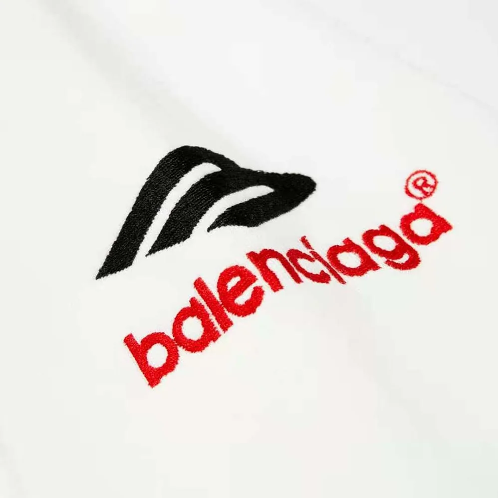 Balenciaga 3B Sports Icon Hoodie Oversized in White for Women
