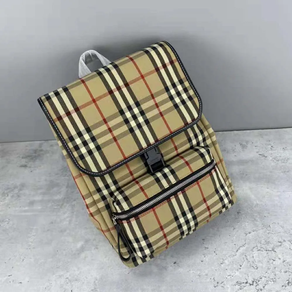 Burberry Vintage Check Cotton Backpack for Women Burberry Vintage Check Cotton Backpack for Women