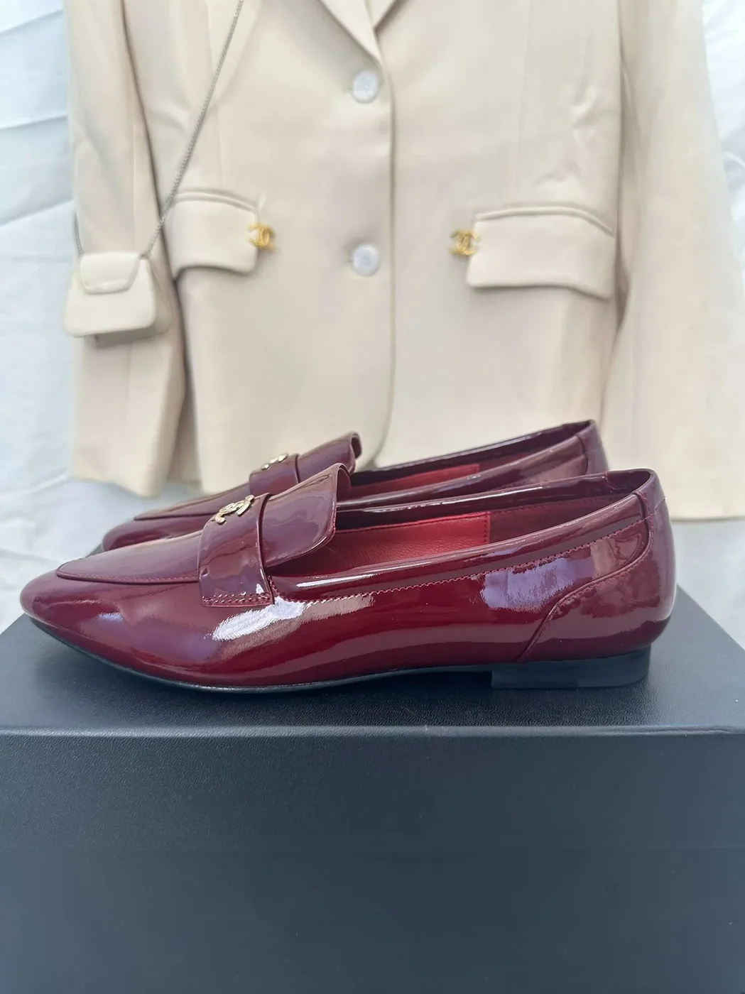 Chanel Goddess Loafers Burgundy Chanel Goddess Loafers Burgundy
