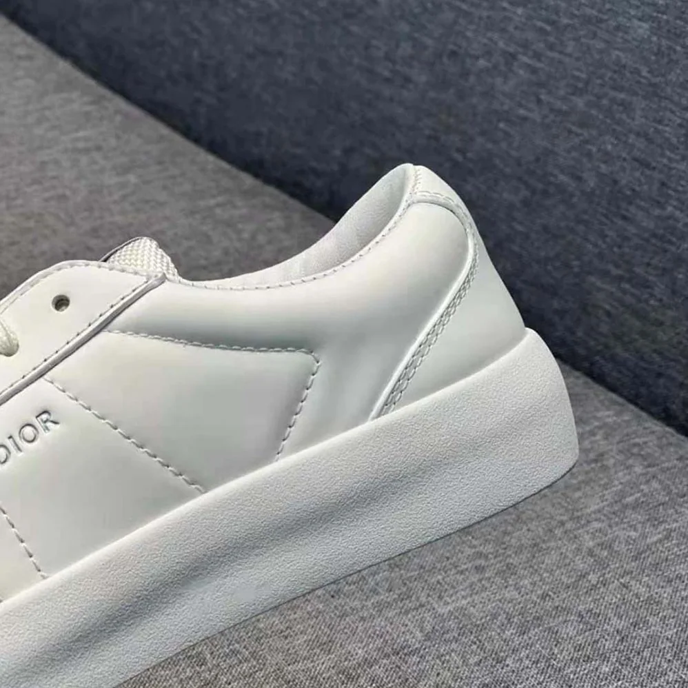 Dior B101 Sneaker Cream Smooth Calfskin and Greige Nubuck for Men Dior B101 Sneaker Cream Smooth Calfskin and Greige Nubuck for Men