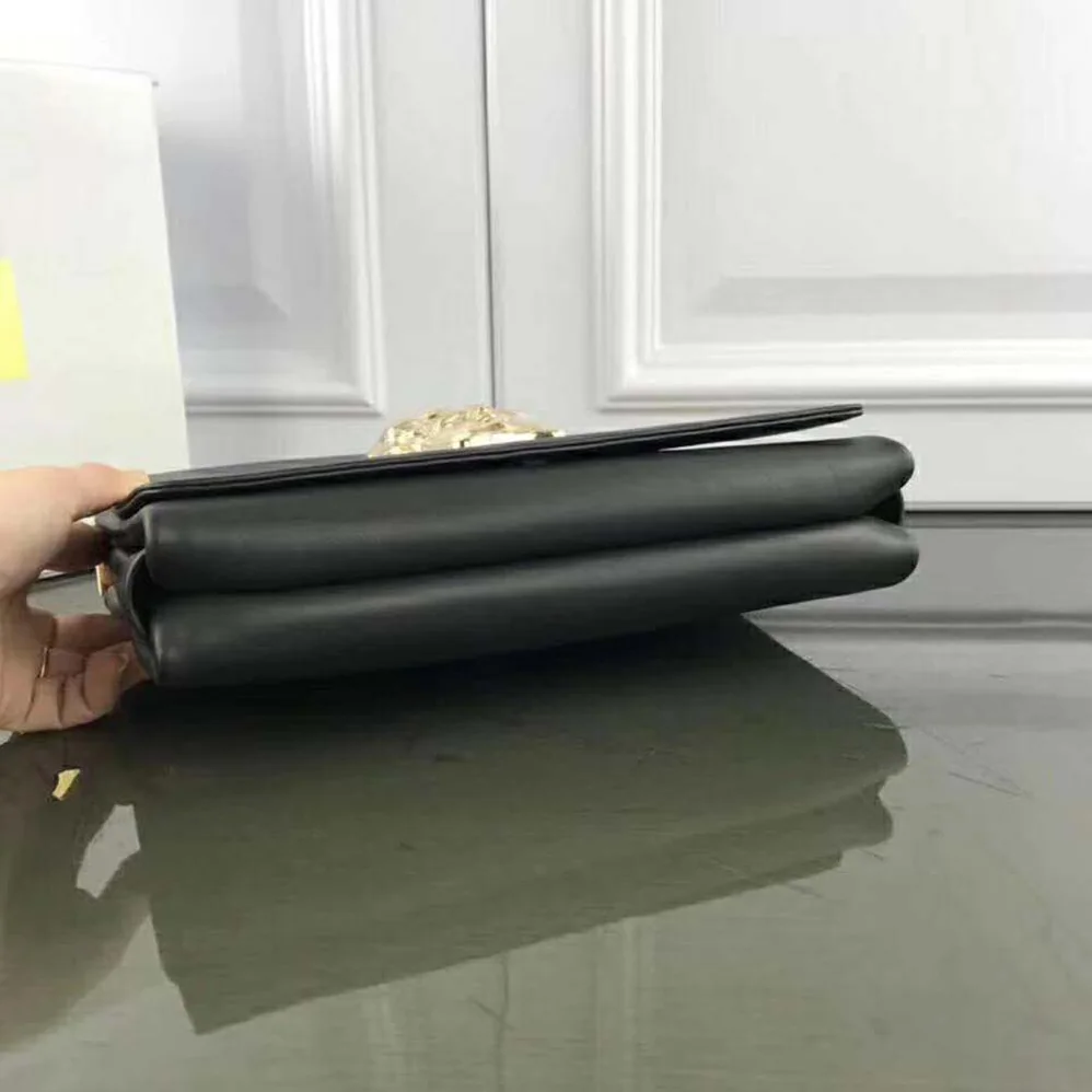 Versace Medusa Head Evening Clutch Bag for Women in Black