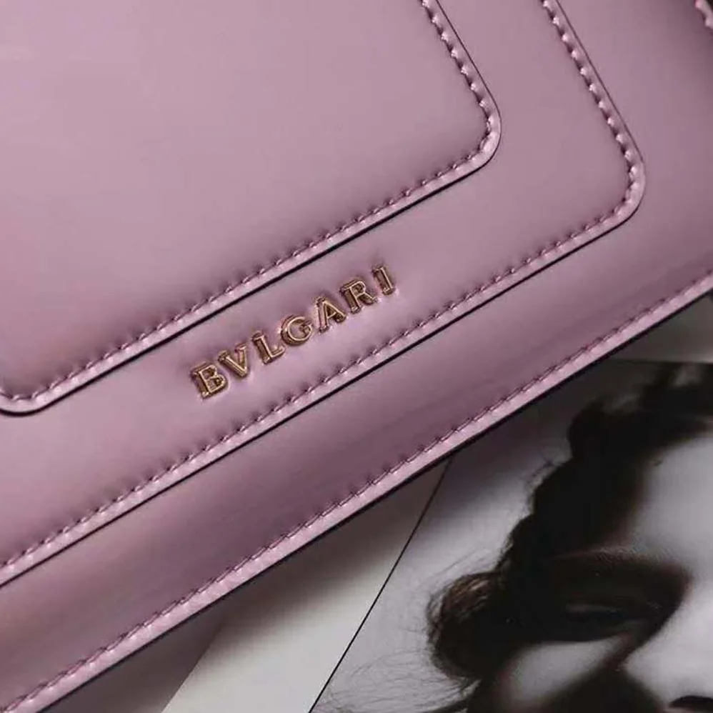 Bvlgari Serpenti Forever Flap Cover in Calf Leather for Women in Pink