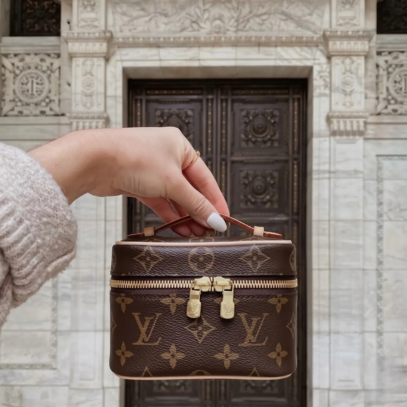 Louis Vuitton Nice Nano Bag Brown 5,/