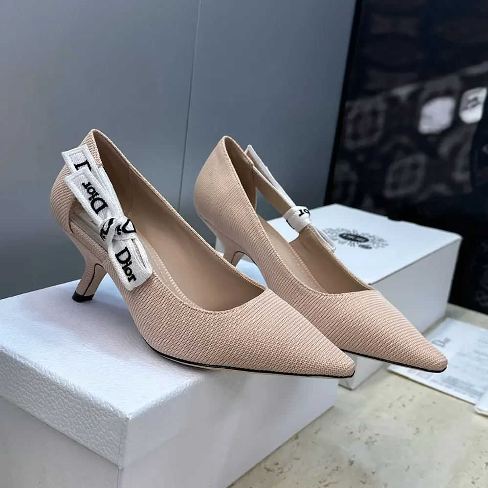 Dior J'Adior Pump Rose Soupir Technical Fabric for Women Dior J'Adior Pump Rose Soupir Technical Fabric for Women